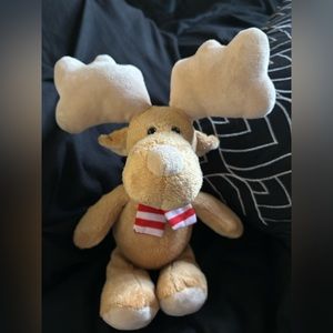 tan kinder moose plush